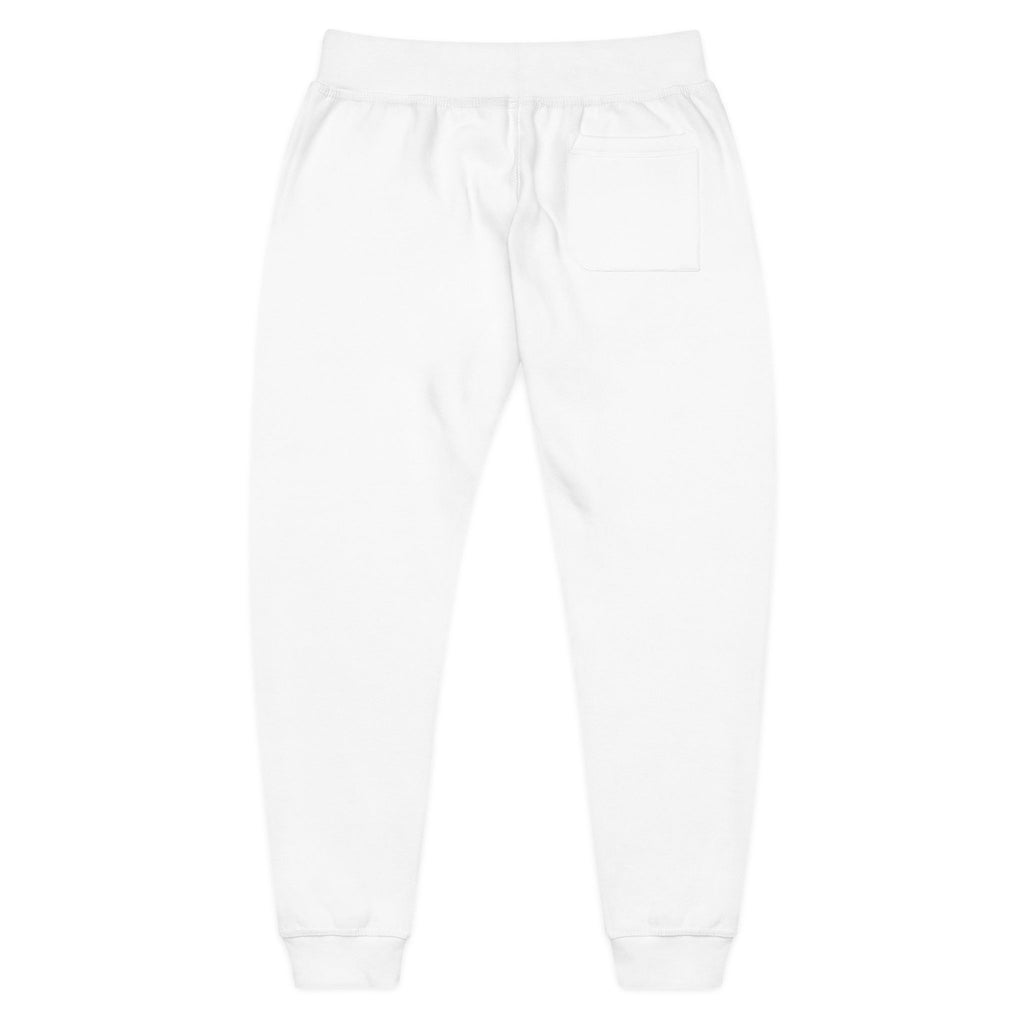 Embroidered Cross Sweatpants — Unisex Fleece Joggers