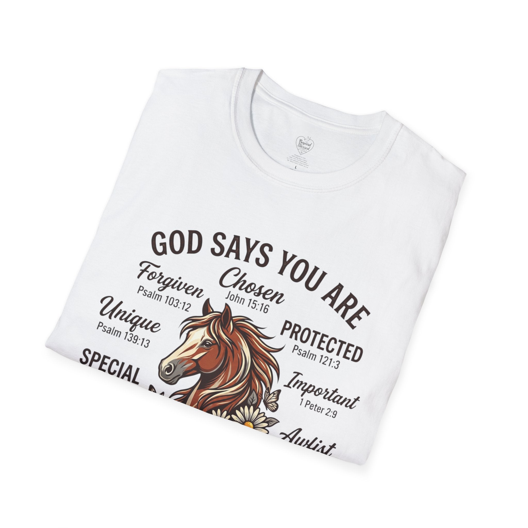 Christian T-Shirt — "God Says You Are" Inspirational Faith Tee