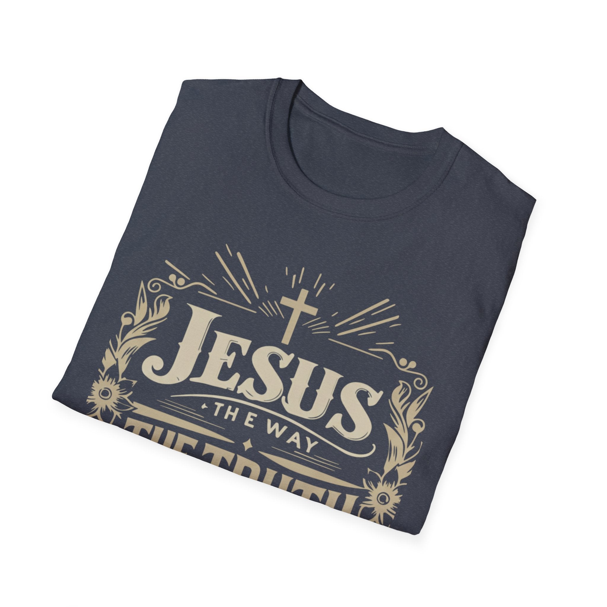 Christian T-Shirt — "Jesus the Way the Truth the Life" Faith Tee