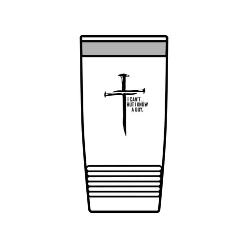 Christian Cross 20oz Insulated Tumbler - I Can't But I Know A Guy | Beyond Blessed