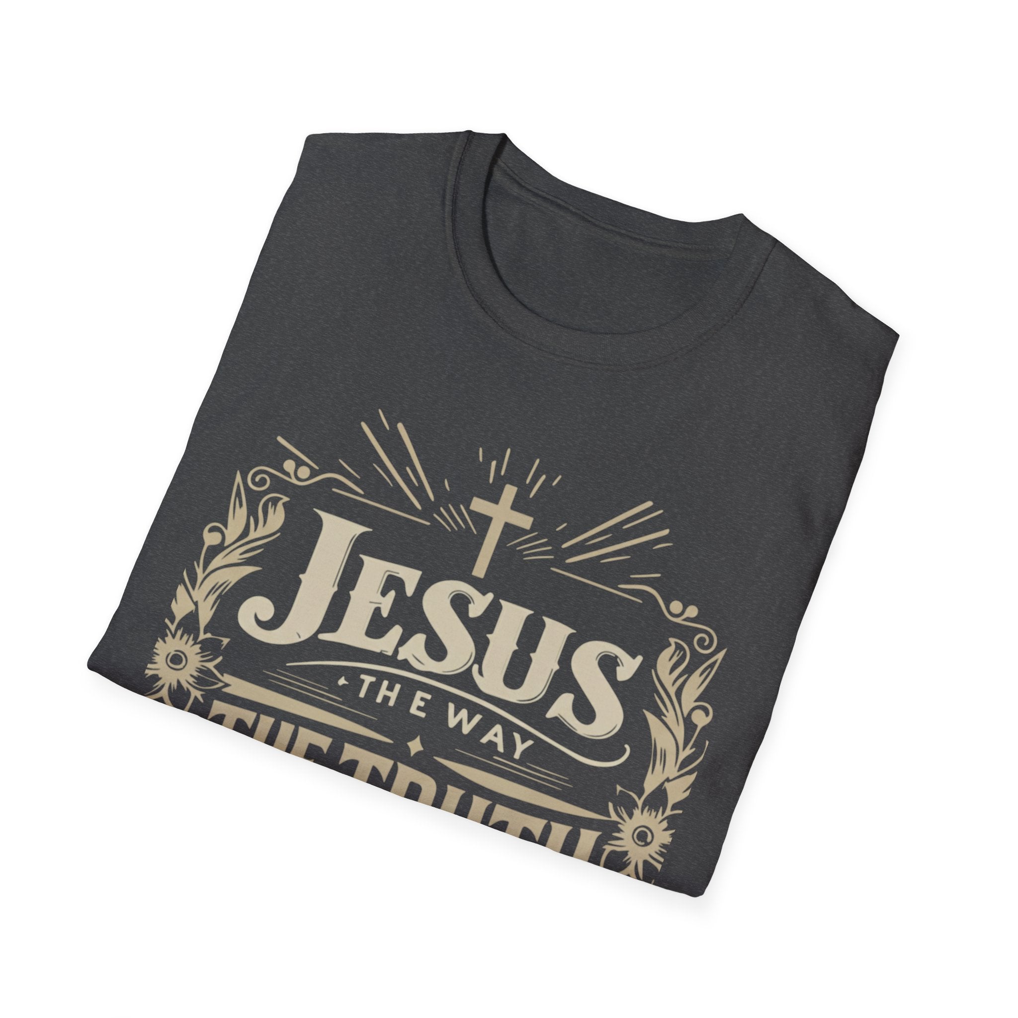 Christian T-Shirt — "Jesus the Way the Truth the Life" Faith Tee