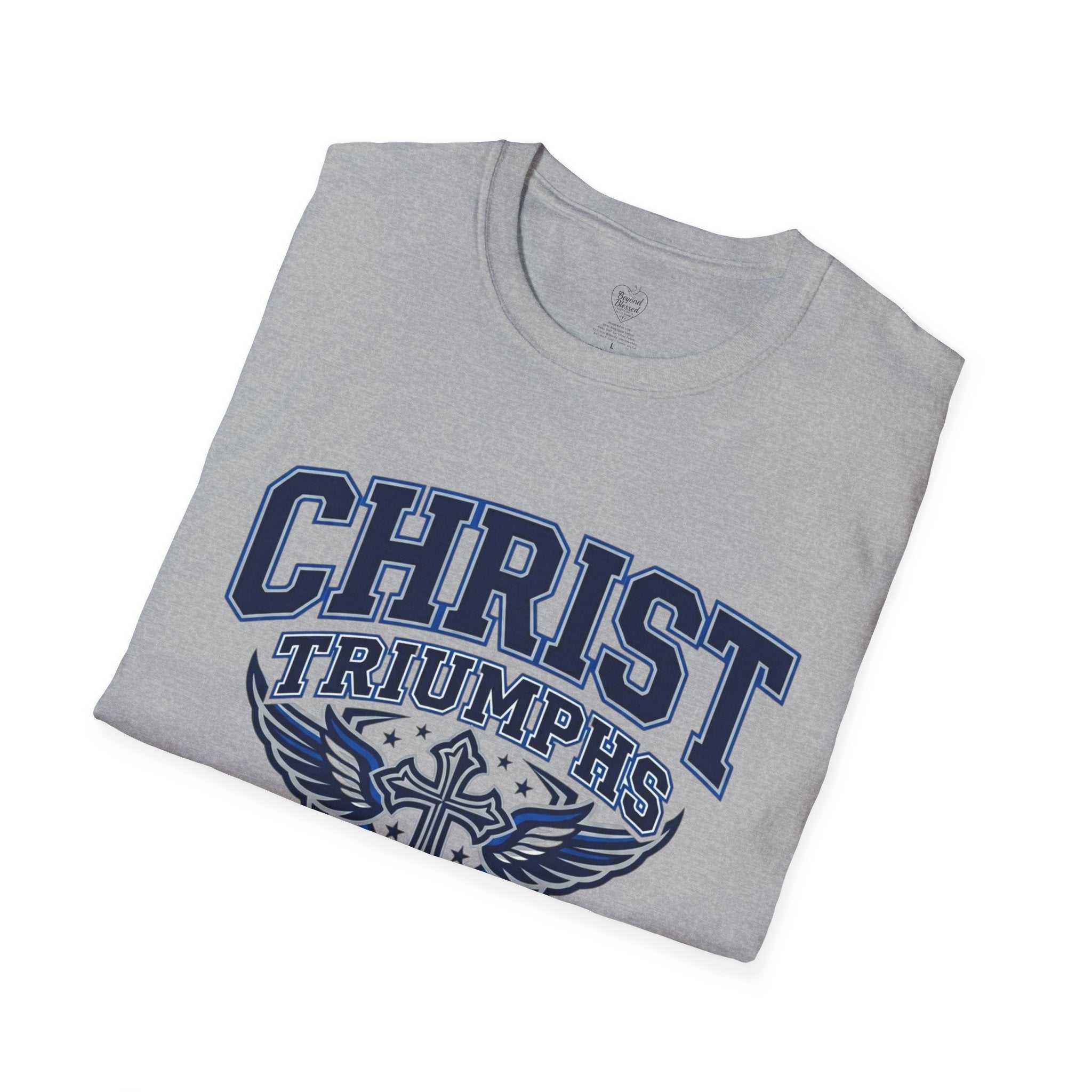 Christ Triumphs Over All T-Shirt — Isaiah 33:22 Christian Faith Tee