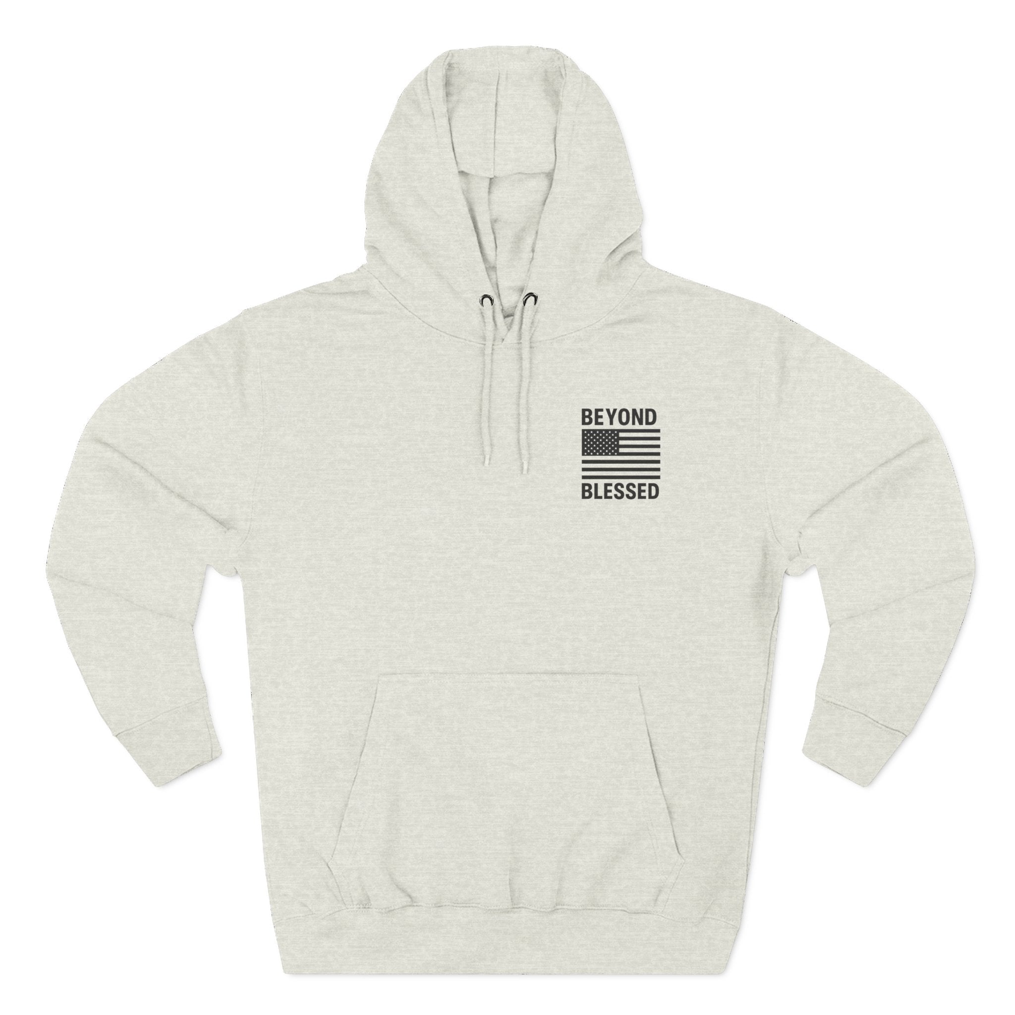 Yahweh Christian Hoodie - Heavyweight Fleece Prayer Apparel | Beyond Blessed Oatmeal Heather