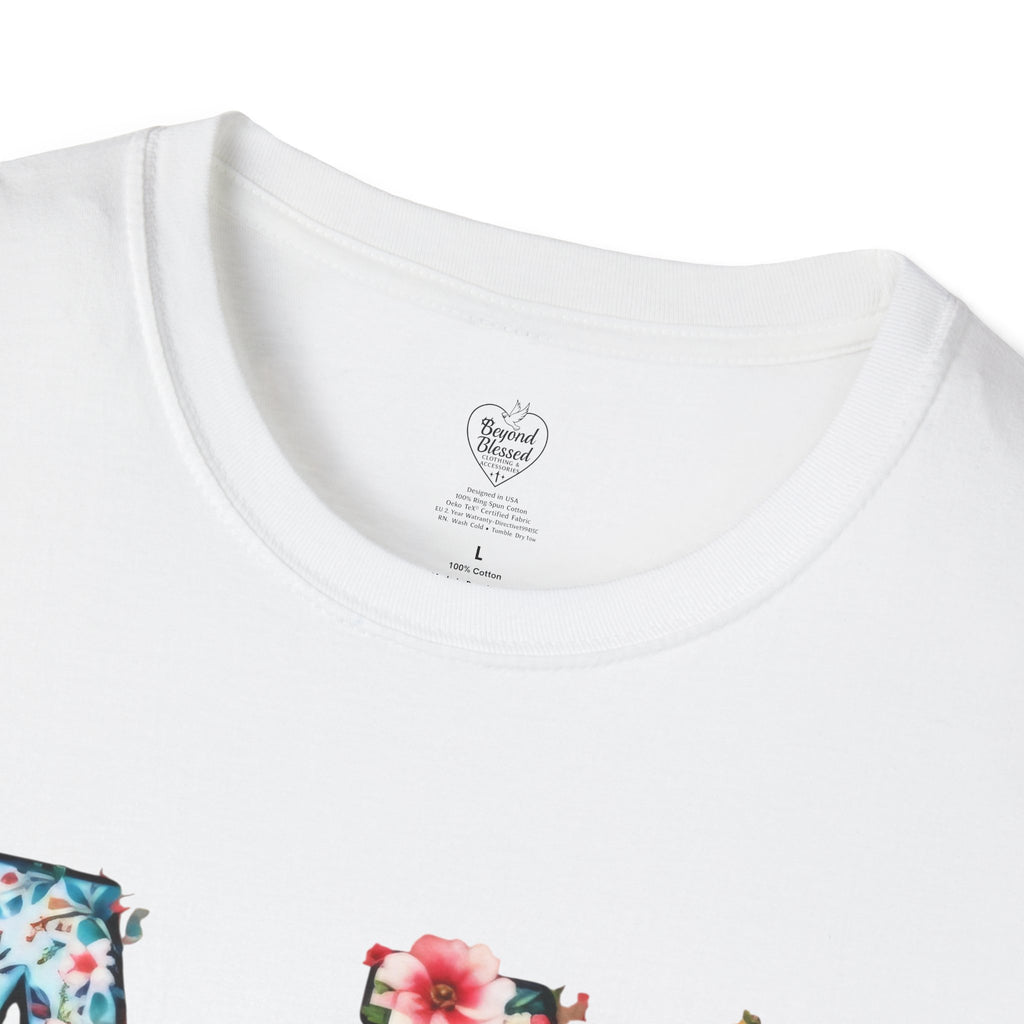 Amen Patchwork Flower Jesus T-Shirt