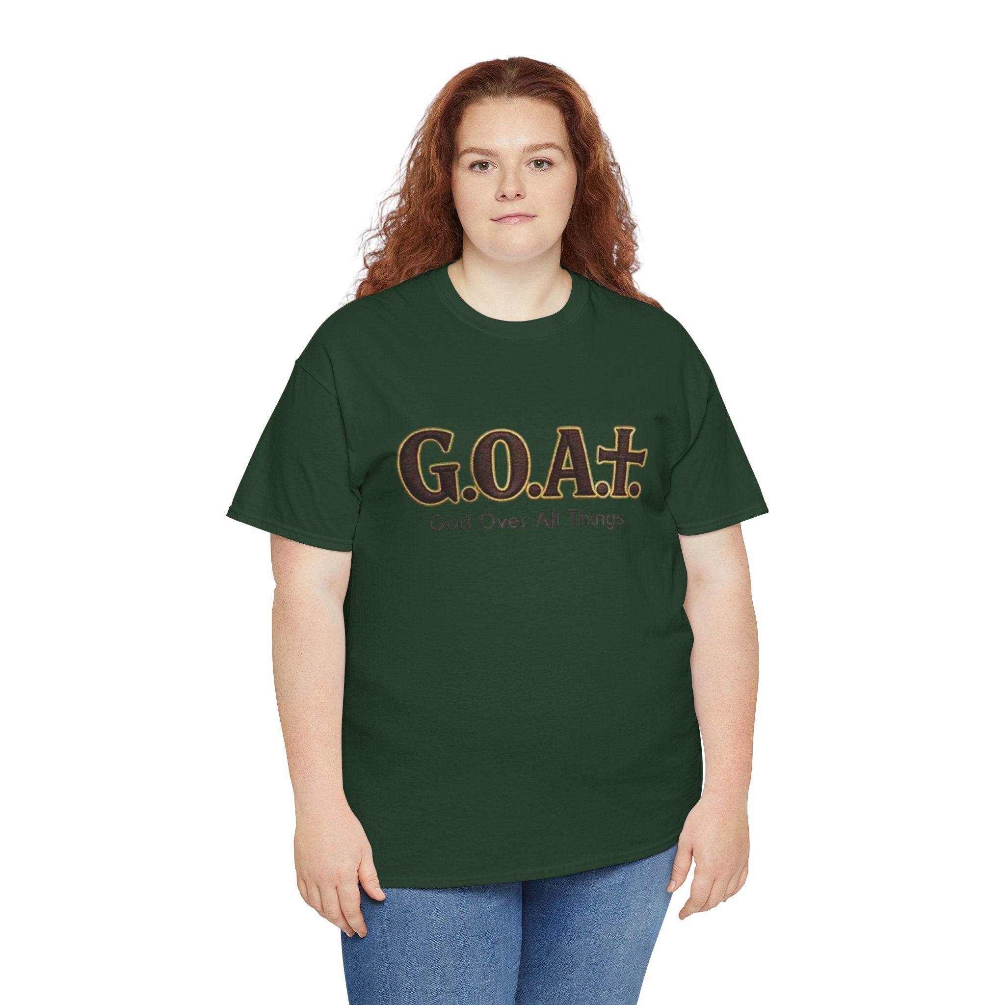 GOAT God Above All Things Christian Tee – New Design