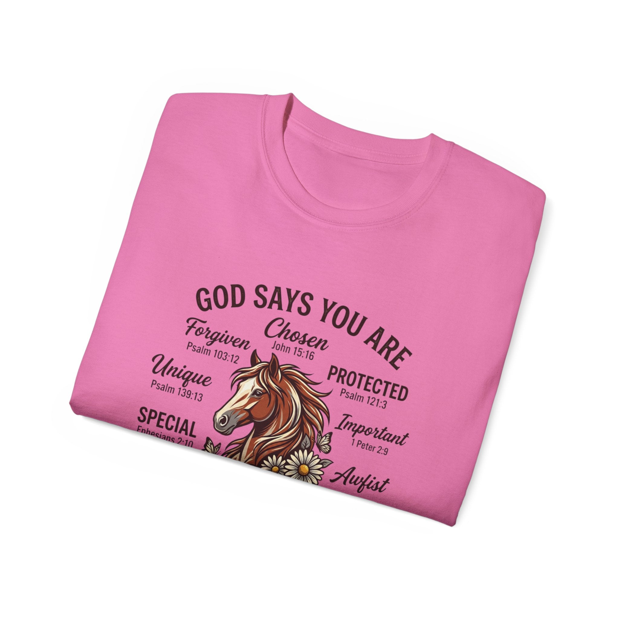 God Says You Are Christian T-Shirt | Faith Typography Tee