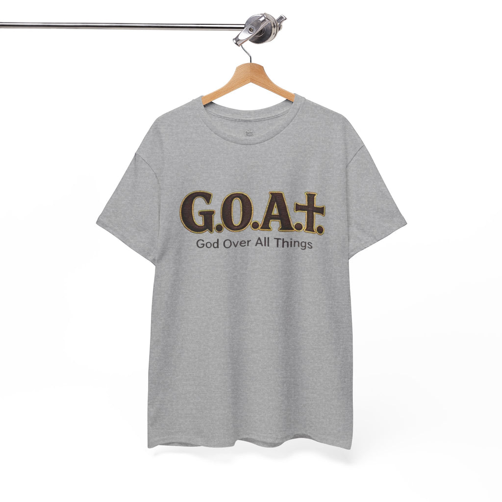 GOAT God Above All Things Christian Tee – New Design