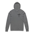 God Is Greater Than the Highs and Lows Hoodie — Christian Faith Pullover Grey TriBlend