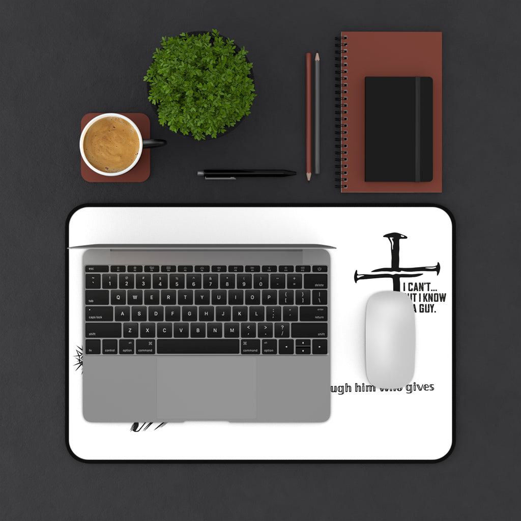 Philippians 4:13 Christian Desk Mat - Faith Sanctuary Workspace | Beyond Blessed