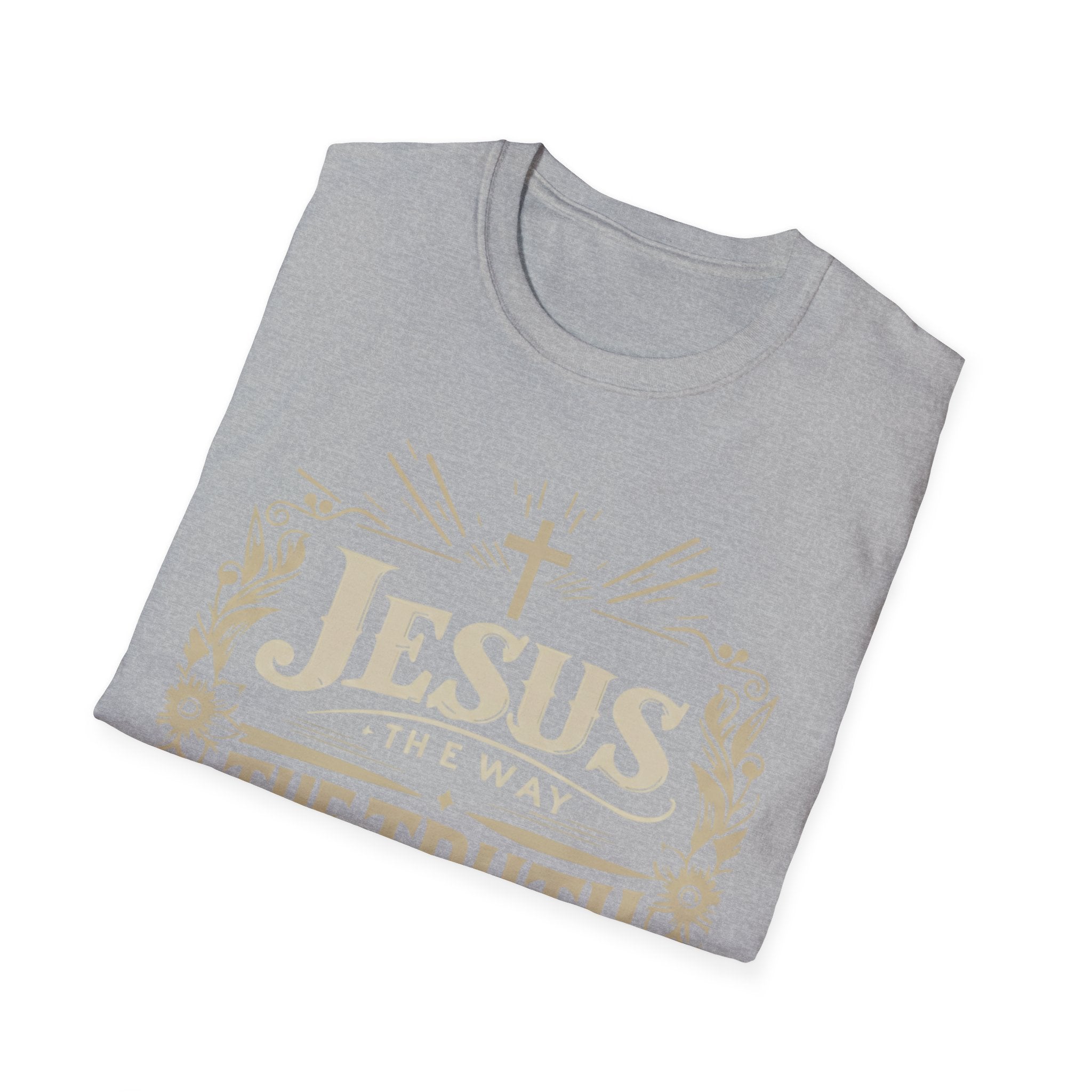Christian T-Shirt — "Jesus the Way the Truth the Life" Faith Tee