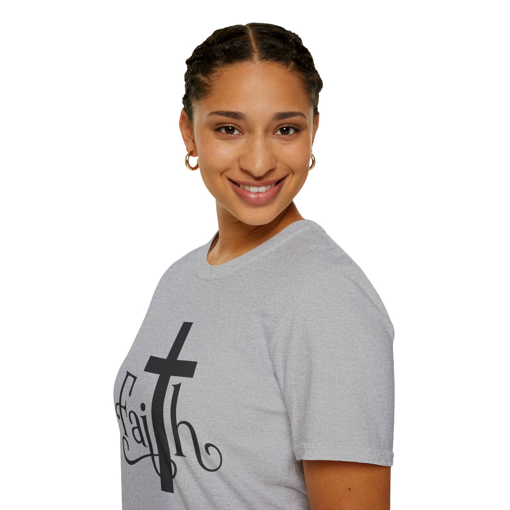 Faith Cross T-Shirt — Elegant Christian Inspirational Tee
