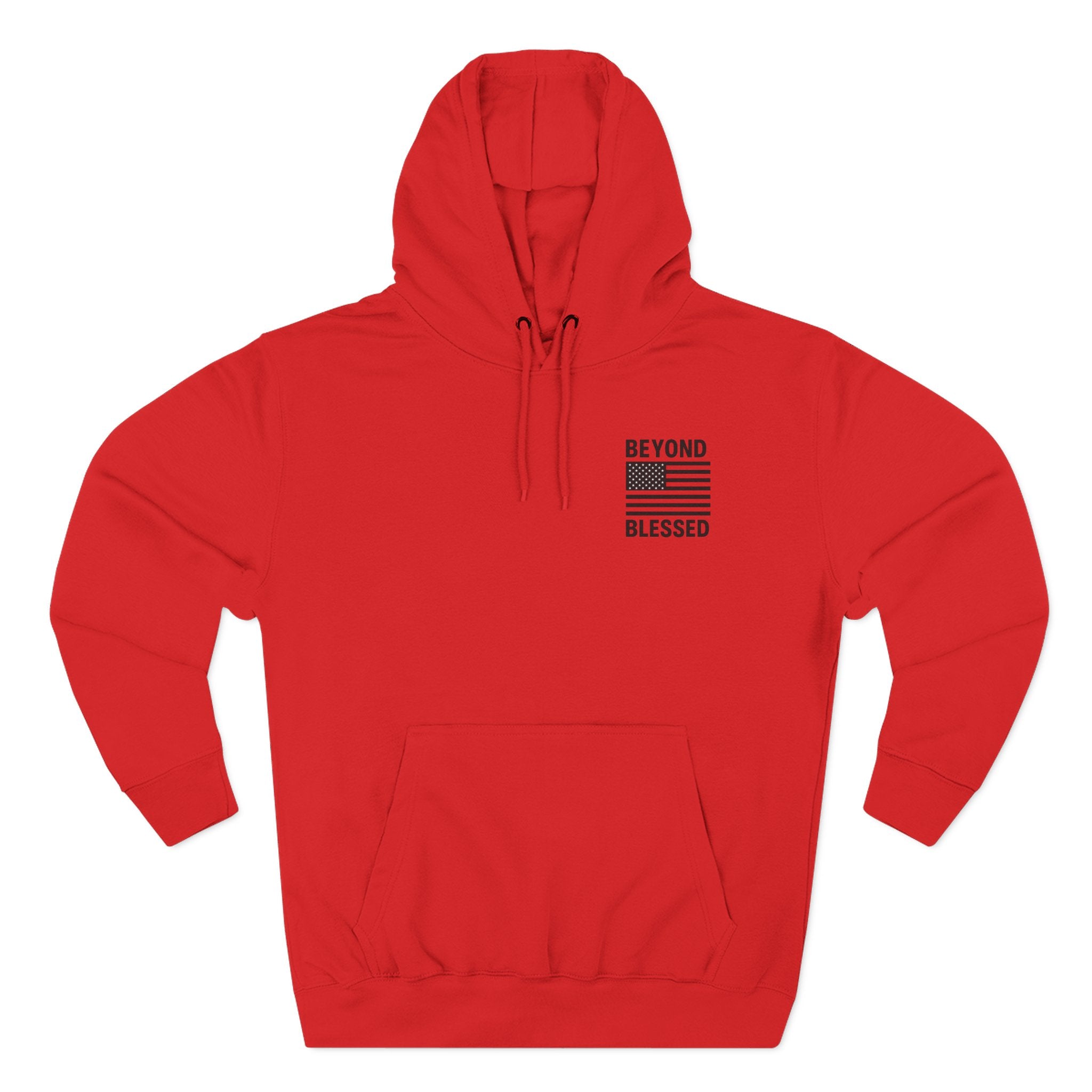 Yahweh Christian Hoodie - Heavyweight Fleece Prayer Apparel | Beyond Blessed Red