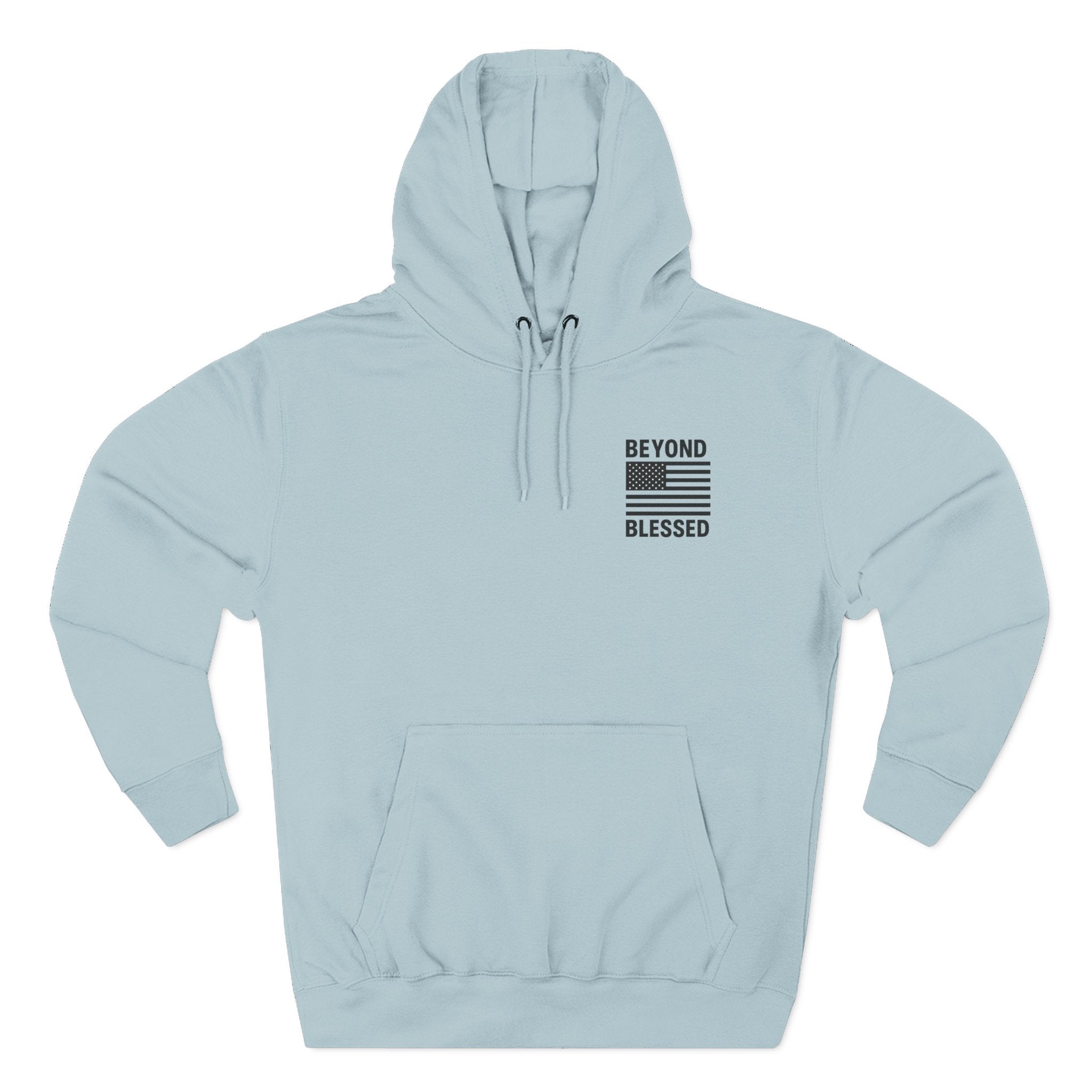 Yahweh Christian Hoodie - Heavyweight Fleece Prayer Apparel | Beyond Blessed Blue Mist