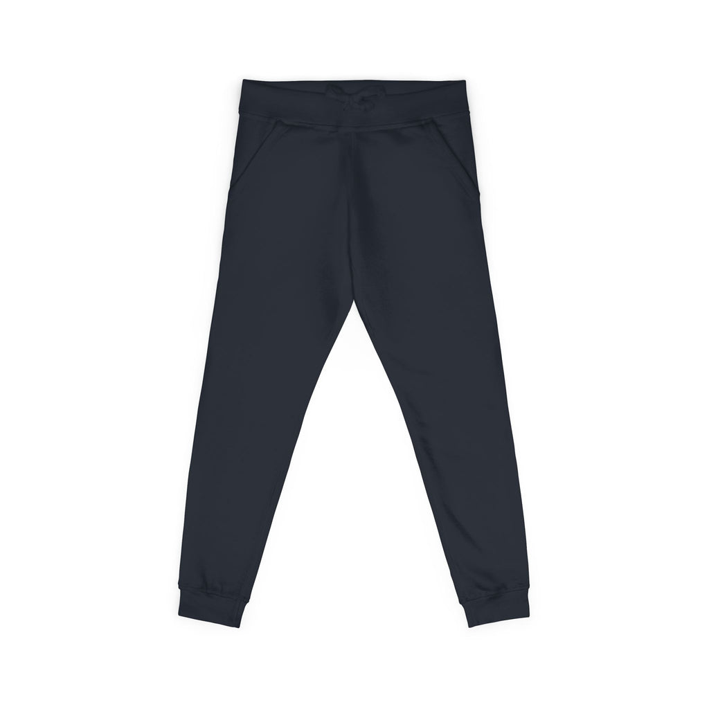 Embroidered Cross Sweatpants — Unisex Fleece Joggers