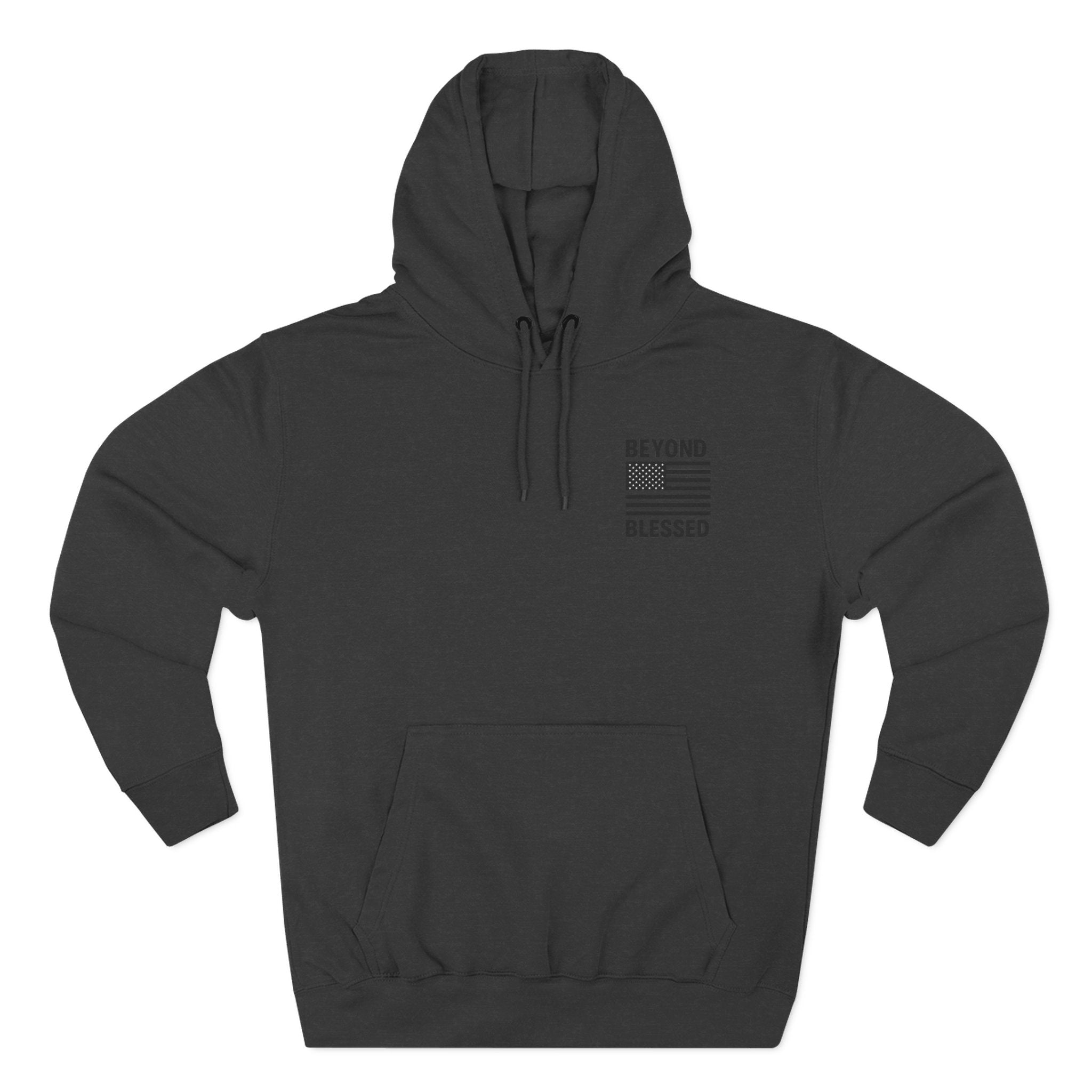Yahweh Christian Hoodie - Heavyweight Fleece Prayer Apparel | Beyond Blessed Charcoal Heather