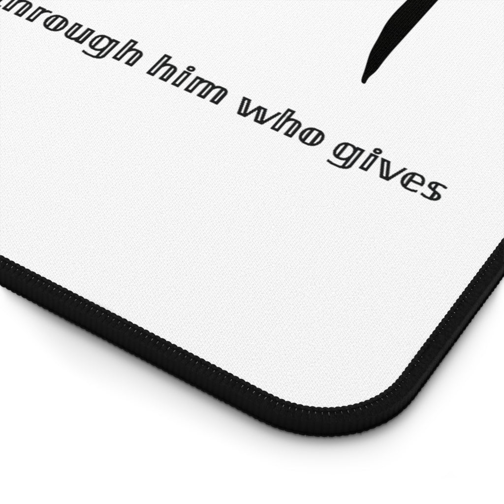 Philippians 4:13 Christian Desk Mat - Faith Sanctuary Workspace | Beyond Blessed