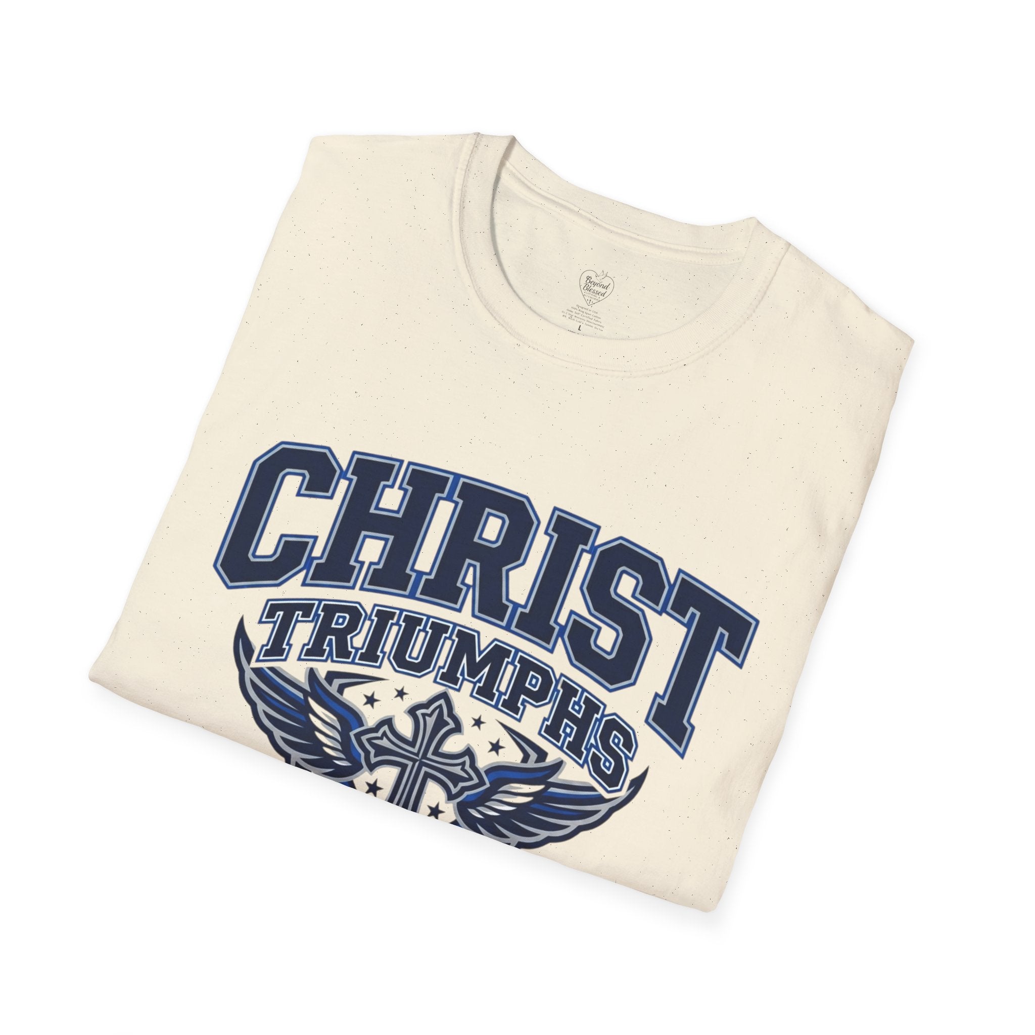 Christ Triumphs Over All T-Shirt — Isaiah 33:22 Christian Faith Tee