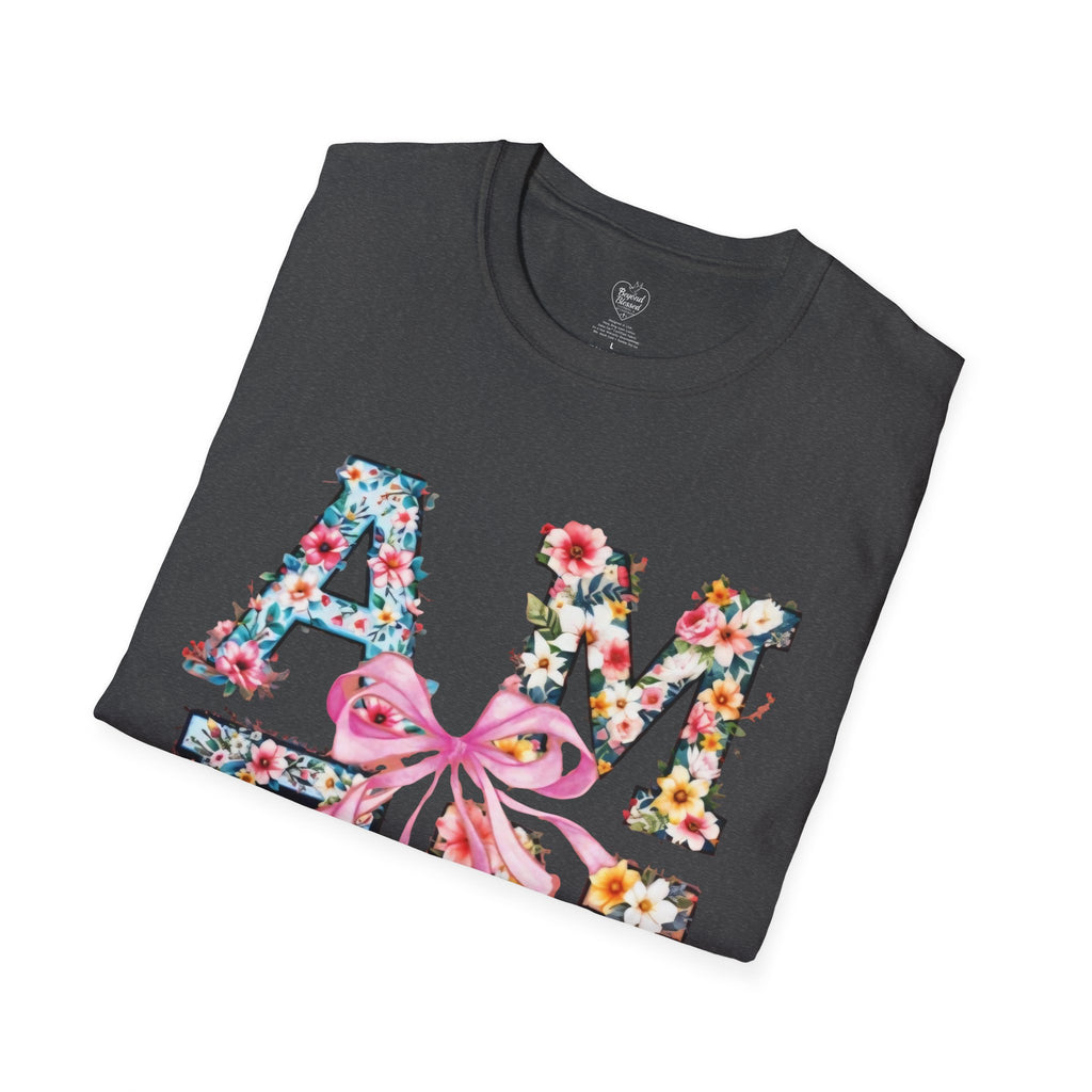 Amen Patchwork Flower Jesus T-Shirt