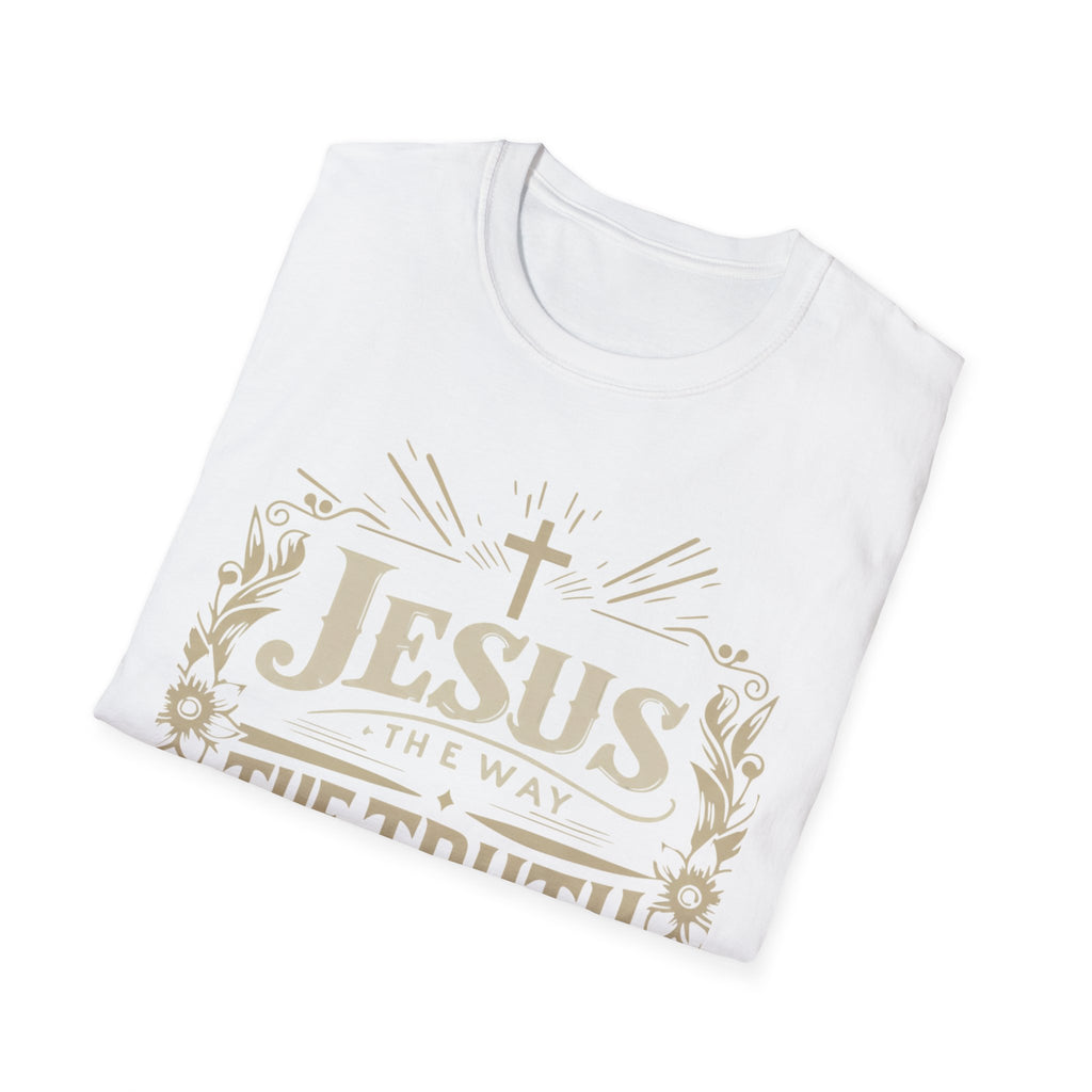 Christian T-Shirt — "Jesus the Way the Truth the Life" Faith Tee