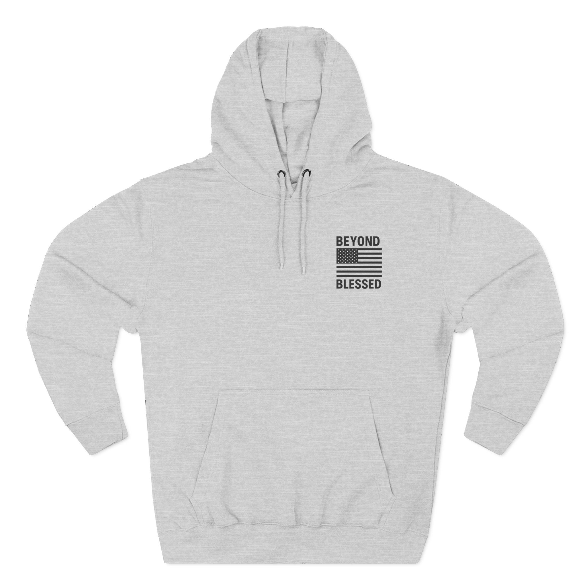 Yahweh Christian Hoodie - Heavyweight Fleece Prayer Apparel | Beyond Blessed Heather Grey