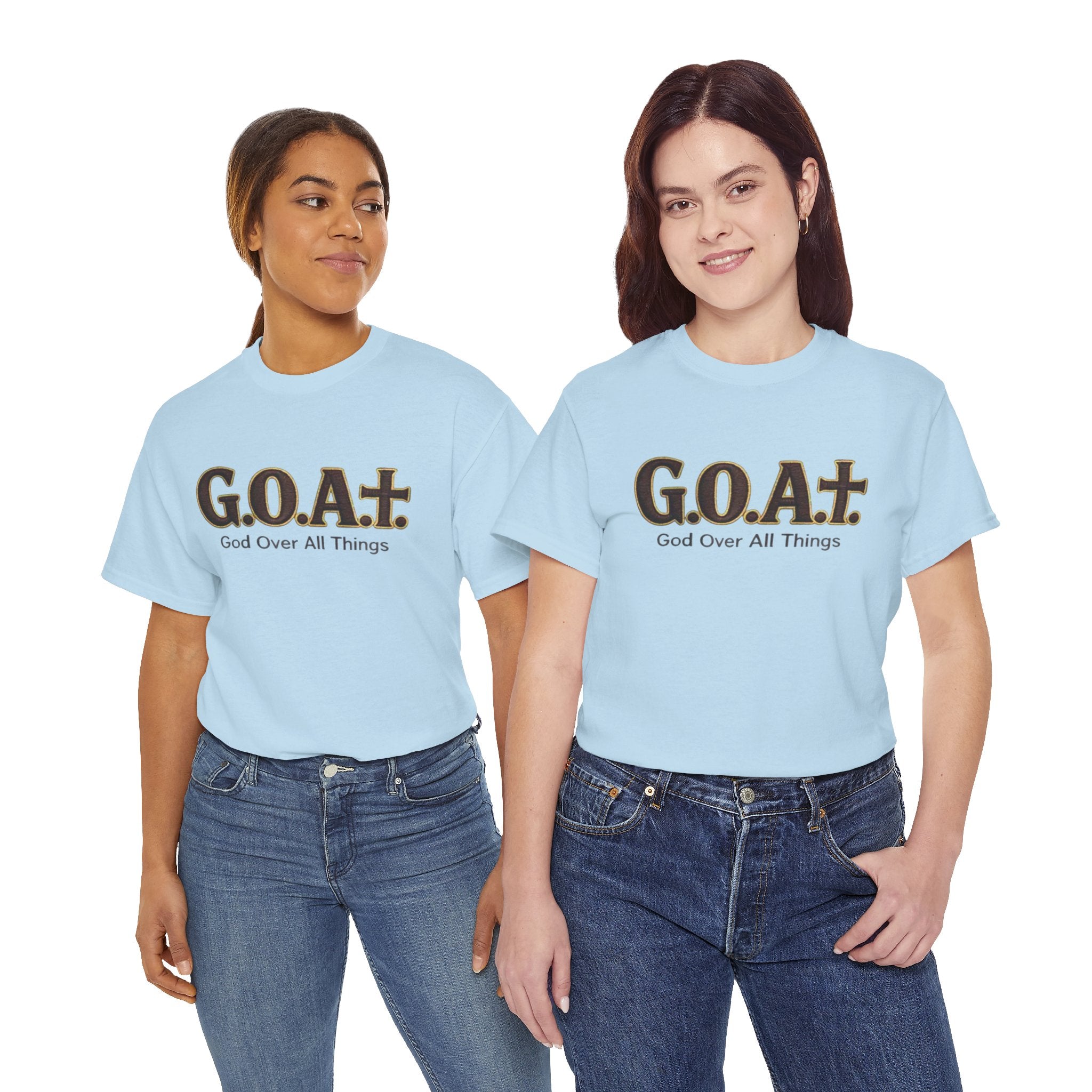 GOAT God Above All Things Christian Tee – New Design