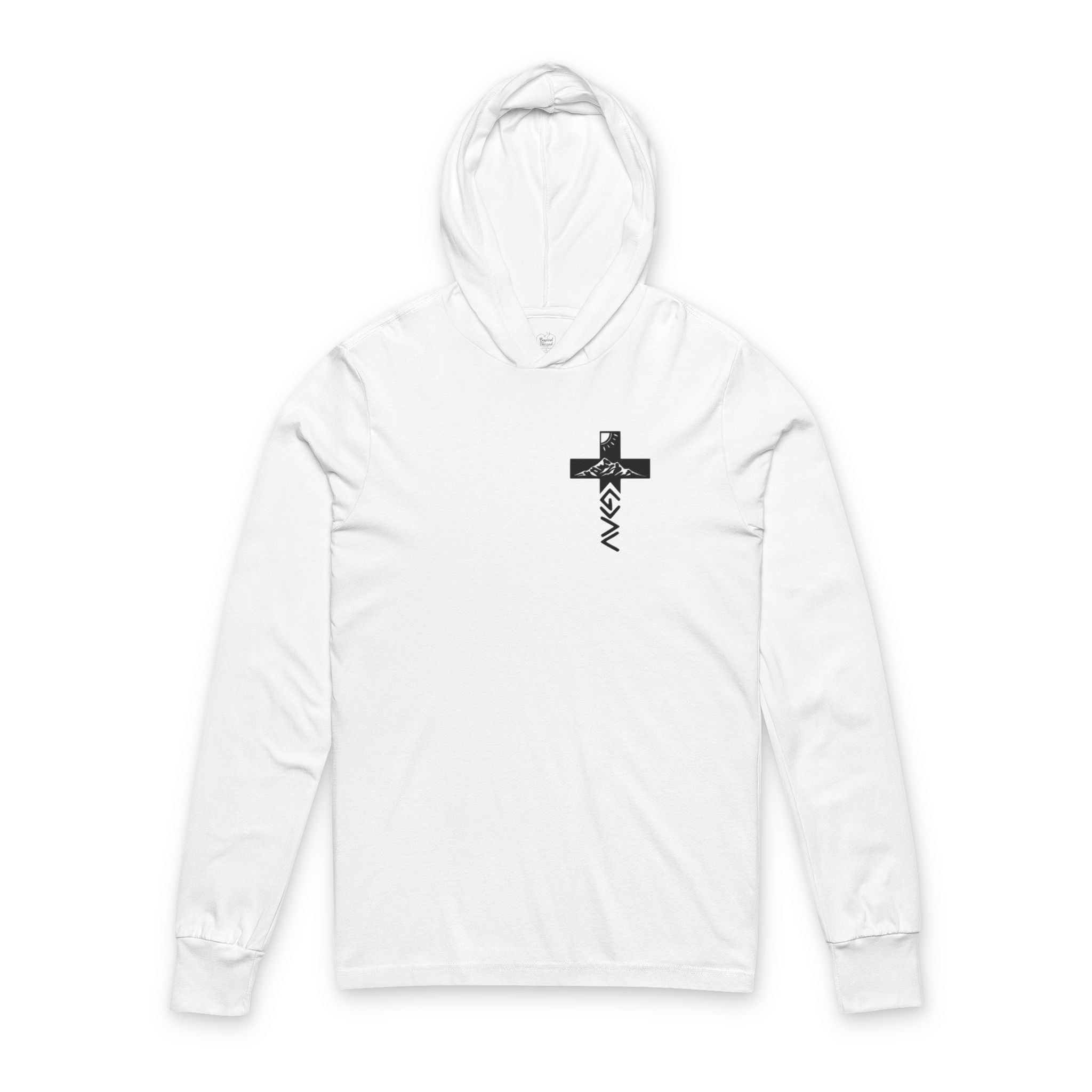 God Is Greater Than the Highs and Lows Hoodie — Christian Faith Pullover White
