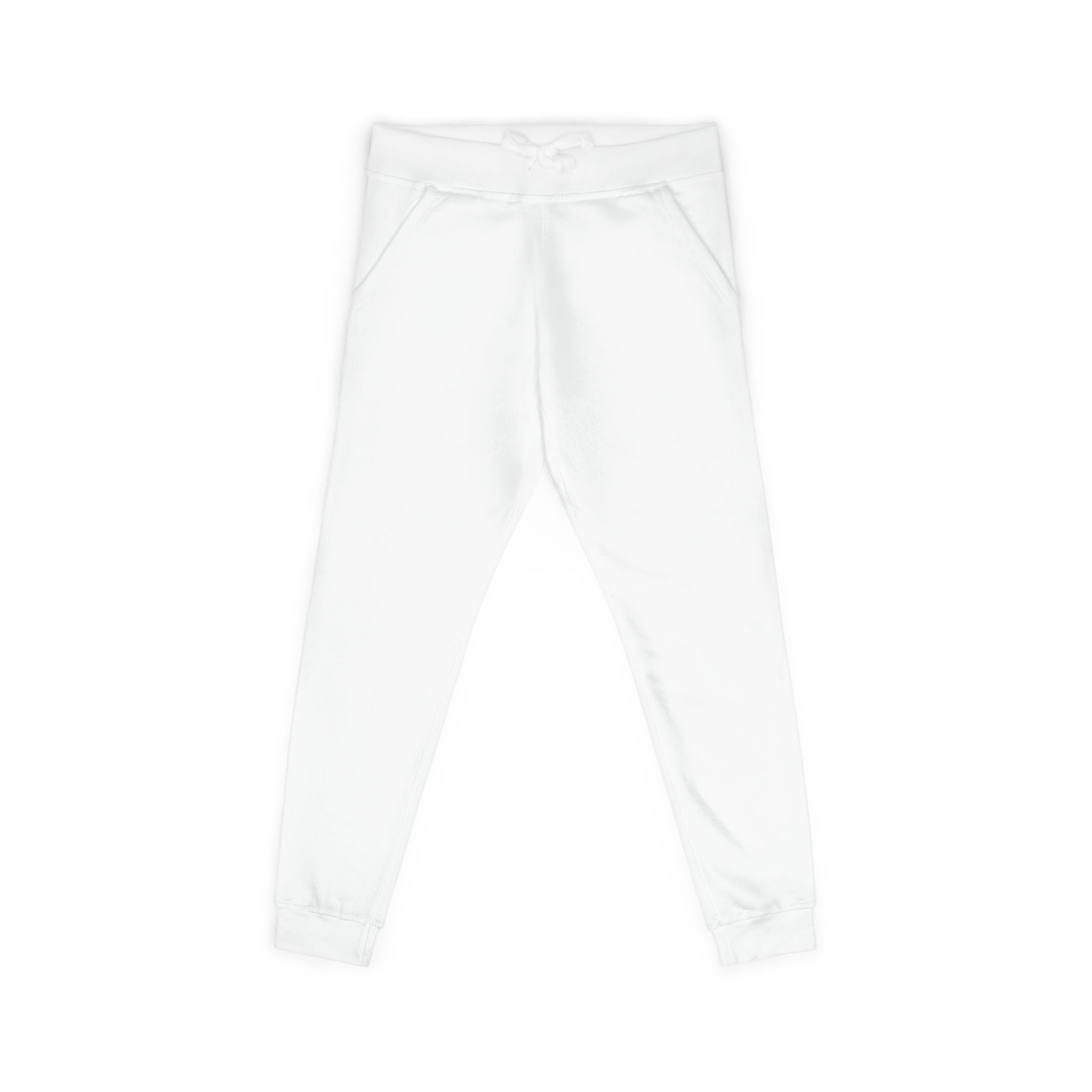 Embroidered Cross Sweatpants — Unisex Fleece Joggers