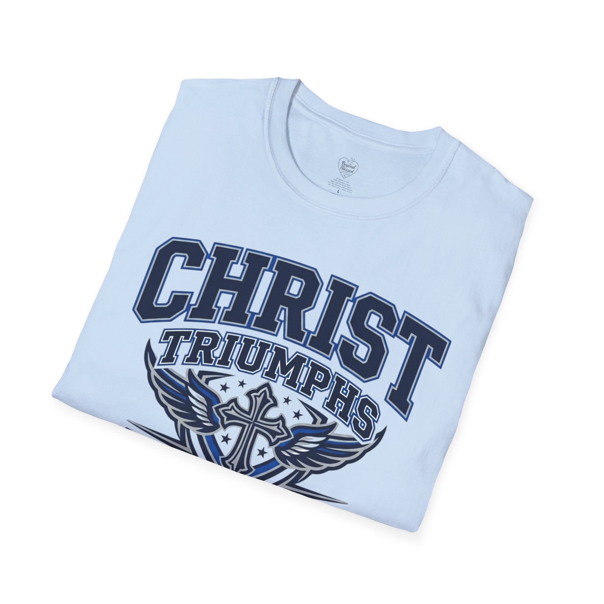 Christ Triumphs Over All T-Shirt — Isaiah 33:22 Christian Faith Tee