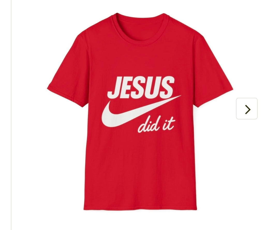 Jesus Did It Tee — Faith-Inspired Christian T-Shirt